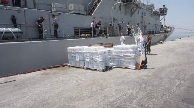 Paint-arrival-Gambia-Saint-Joseph-School-Renovation-Gambia
